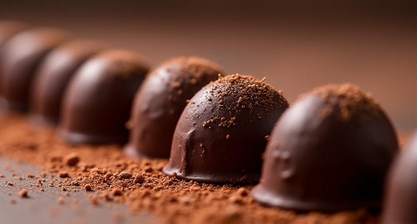 Artisanale Linnen Truffels met een fijne geweven textuur